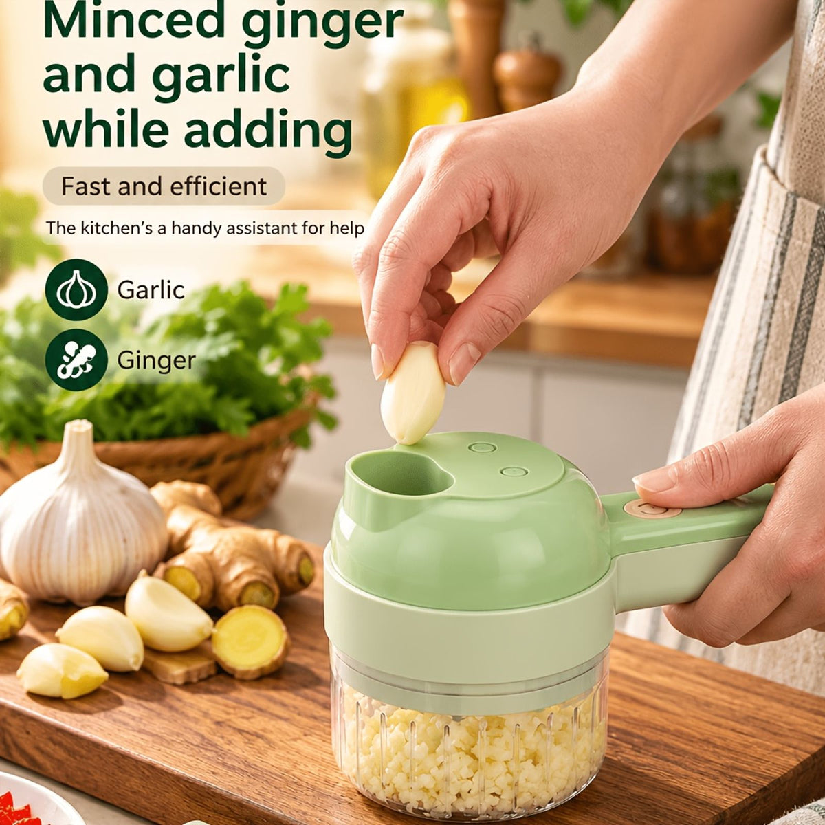 8 in 1 wireless electric vegetable peeler cutter image 5