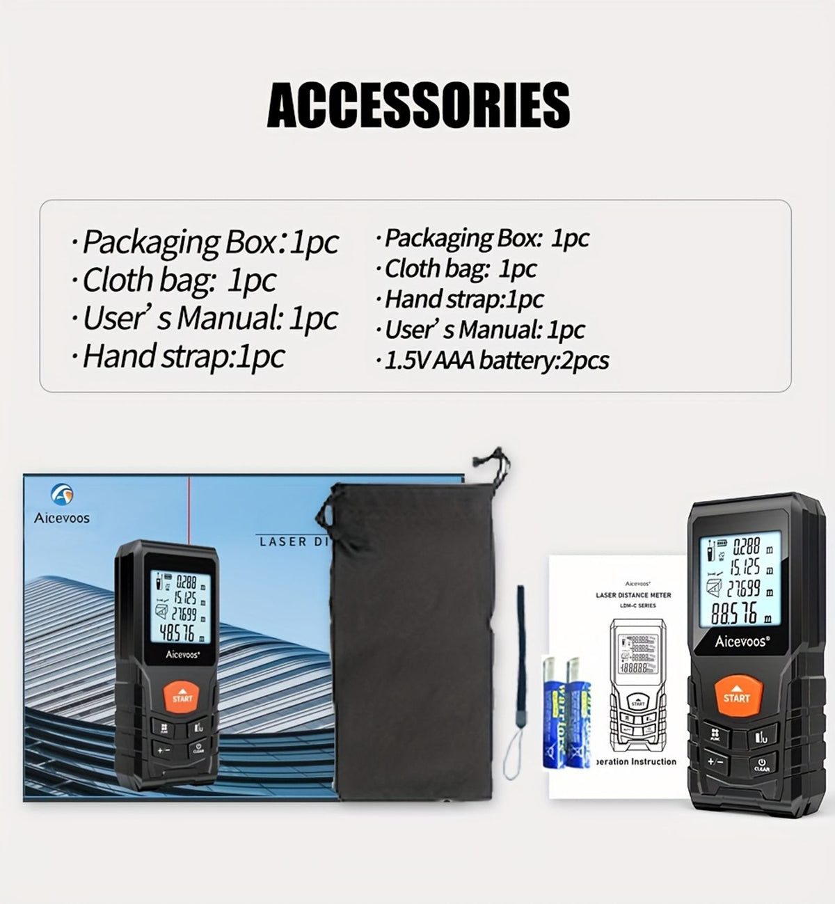 digital laser rangefinder 50m 70m 100m 120m laser image 14