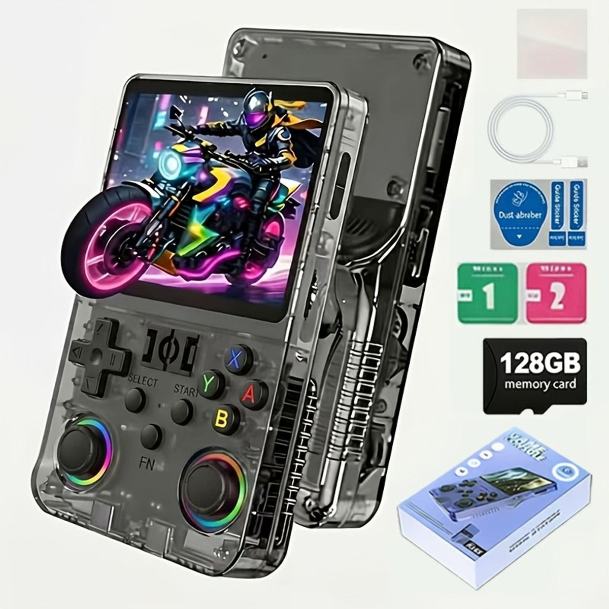 retro r36s handheld game console 128gb portable game console