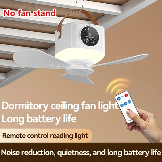 versatile 2 in 1 camping fan led light remote usb