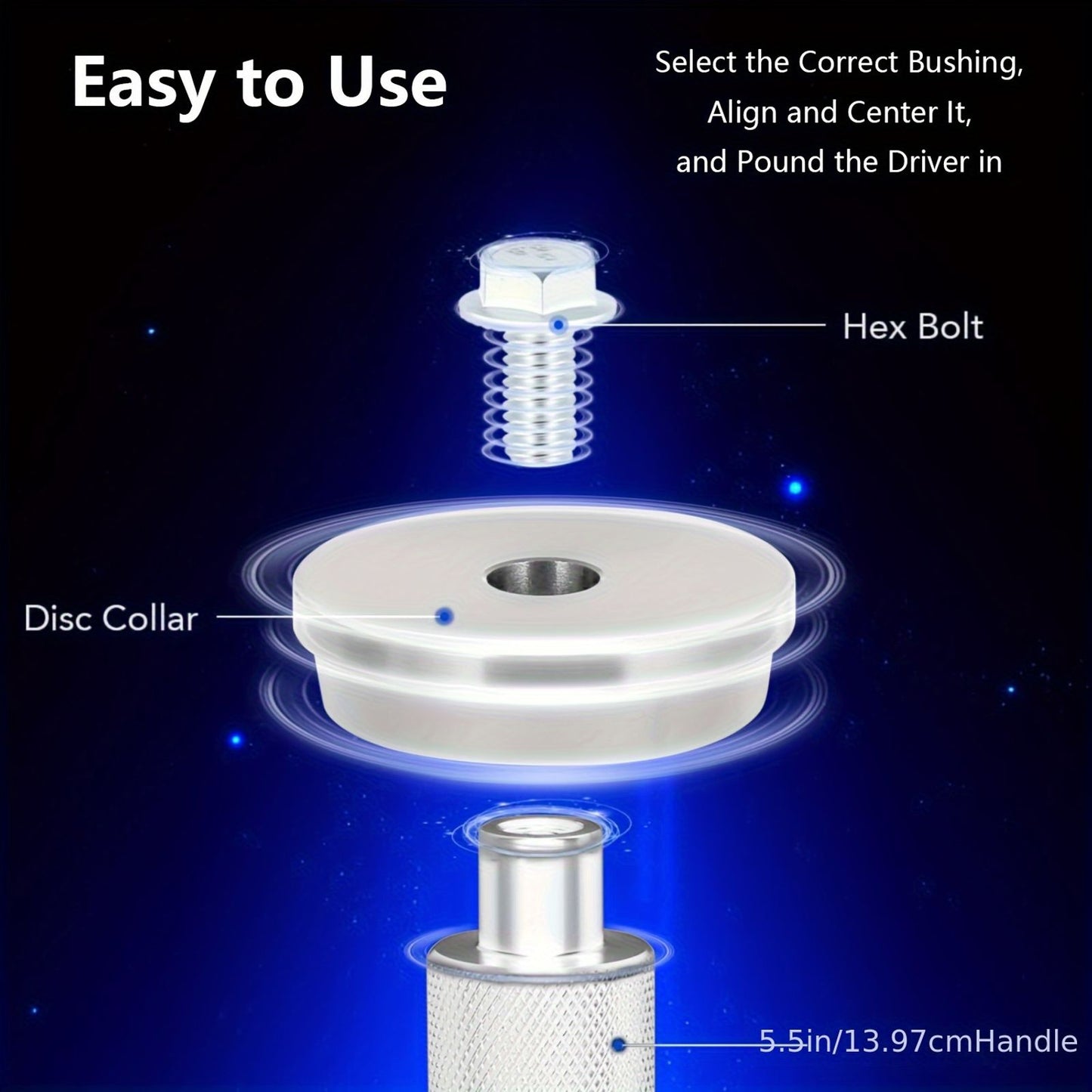 bearing press kit 10pcs bearing race seal bushing driver image 9