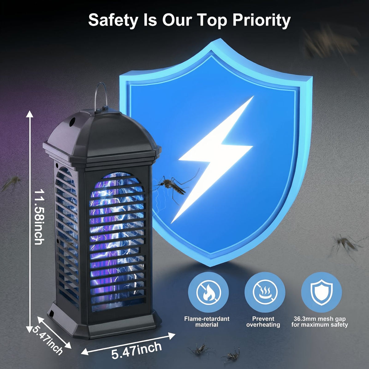 bug zapper zapper fly trap electronic image 11