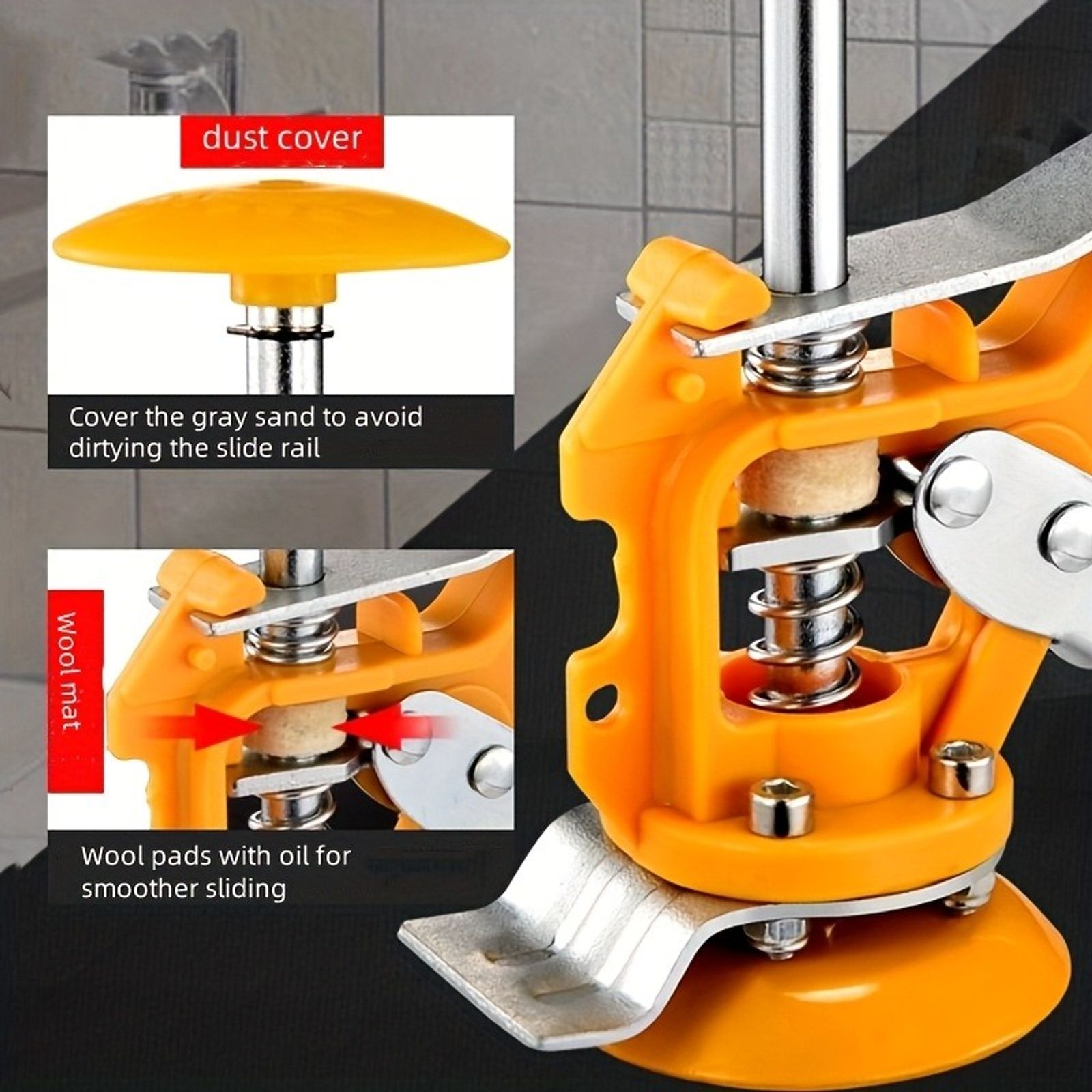 3 6pcs multi functional tile leveling system an adjustable image 4