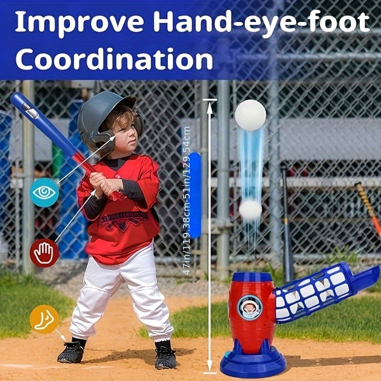 fully automatic childrens baseball machine plastic baseball image 9