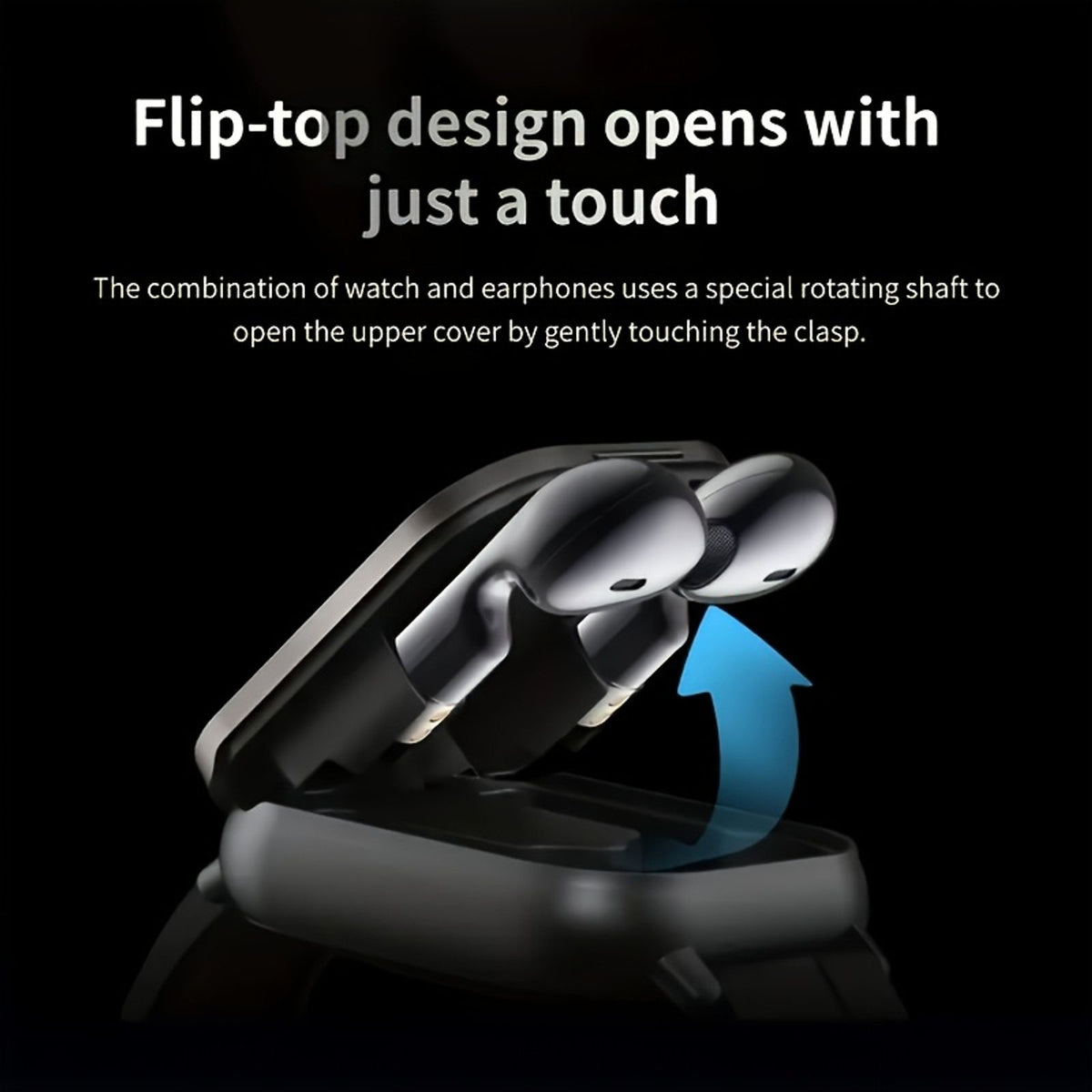 2 in 1 smartwatch wireless earbuds men featuring music image 7