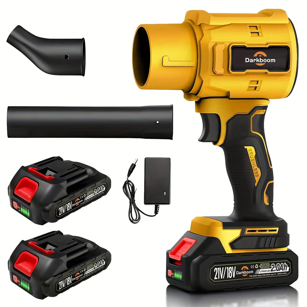 handheld leaf blower cordless 45000rpm turbo blower 2pcs
