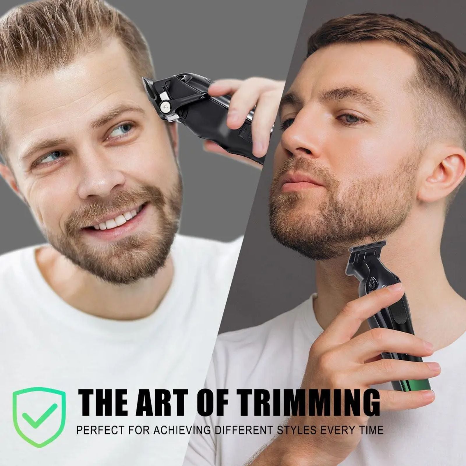 Hatteker Professional Hair Clippers Kit for Men, Cordless Clippers and Trimmers Set, Rechargeable Beard Trimmer,Hair-cutting Kit Barber Clippers for Salon and Home Use，Christmas Gift For Friend image 5