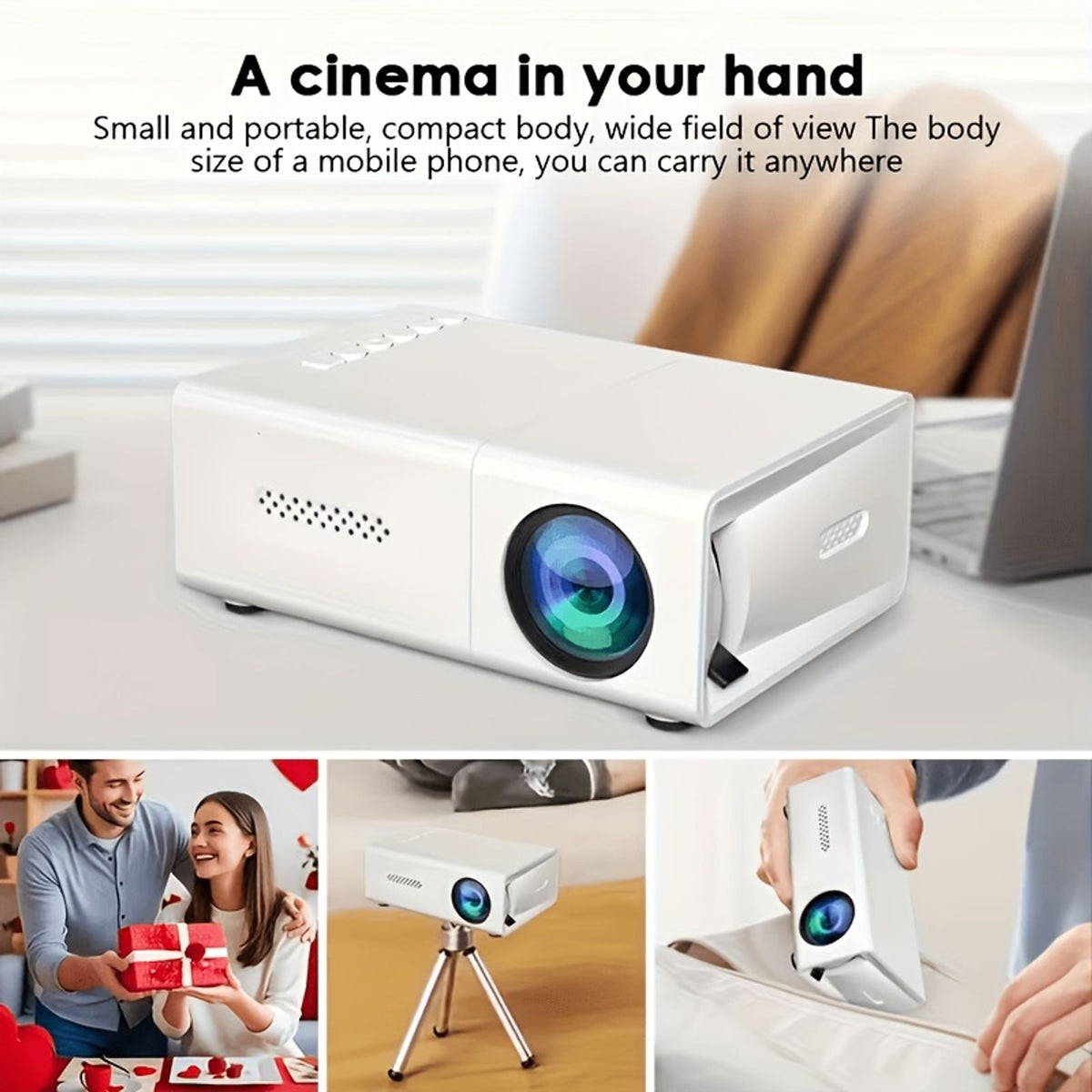 portable mini projector compact handheld no adapter included image 4
