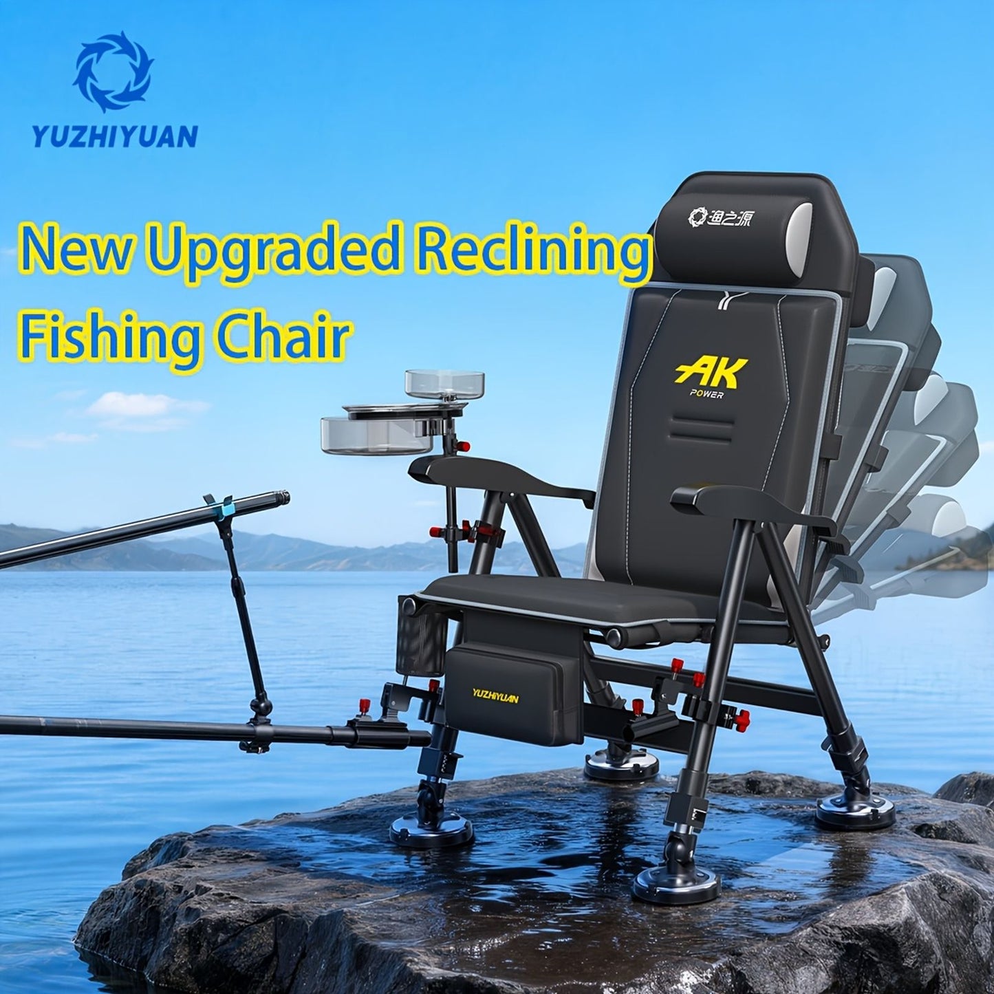 2026 new style european fishing chair new 4 level