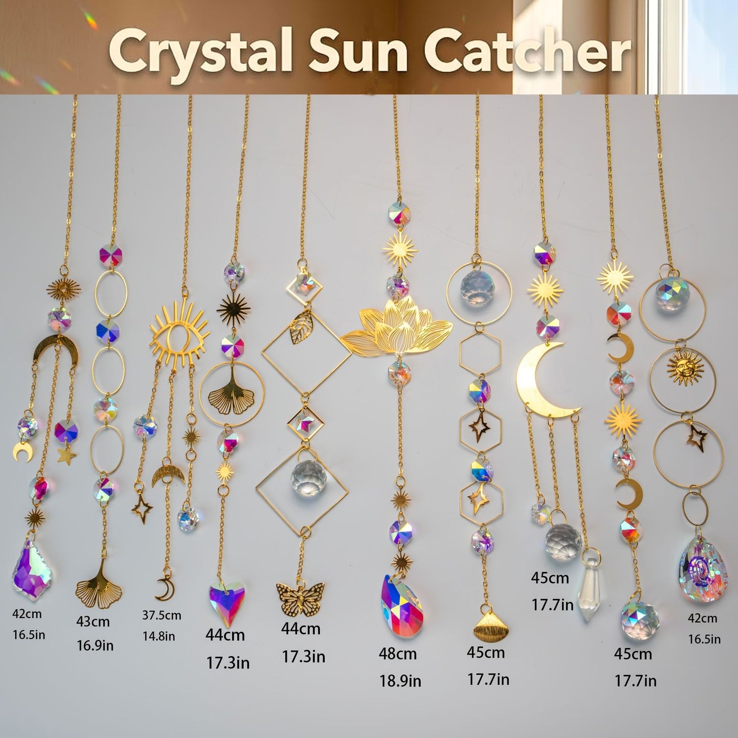 sun catchers 10pcs crystal suncatcher prism hanging kit image 5