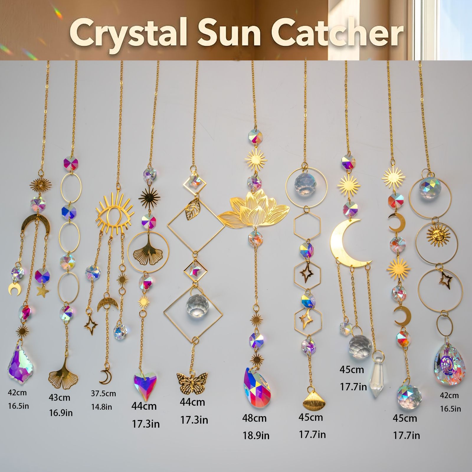 sun catchers 10pcs crystal suncatcher prism hanging kit image 5