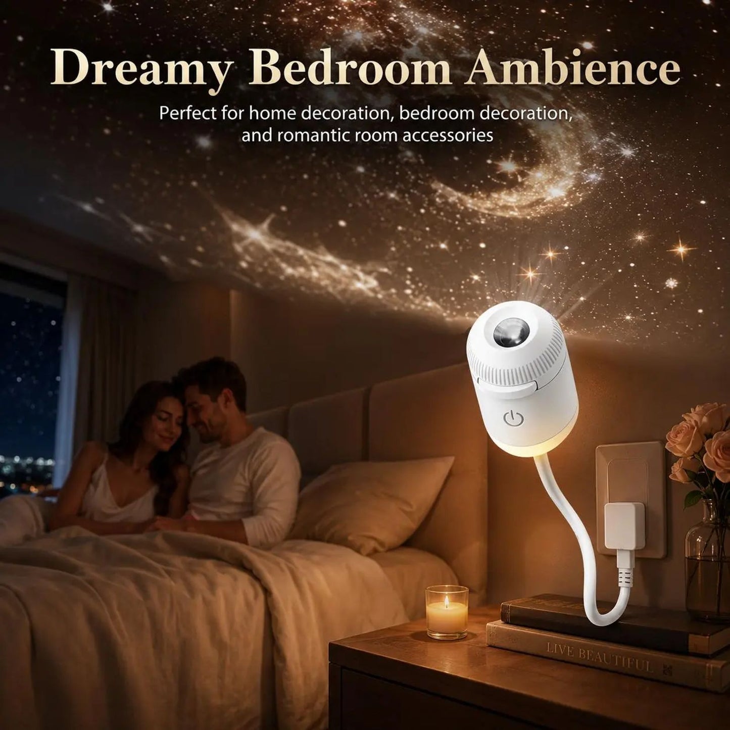 USB Star Sky Projector Lamp, Mini Galaxy Night Light for Bedroom, Romantic Room Decor, Kids Room, Dorm Room & Indoor Space image 7