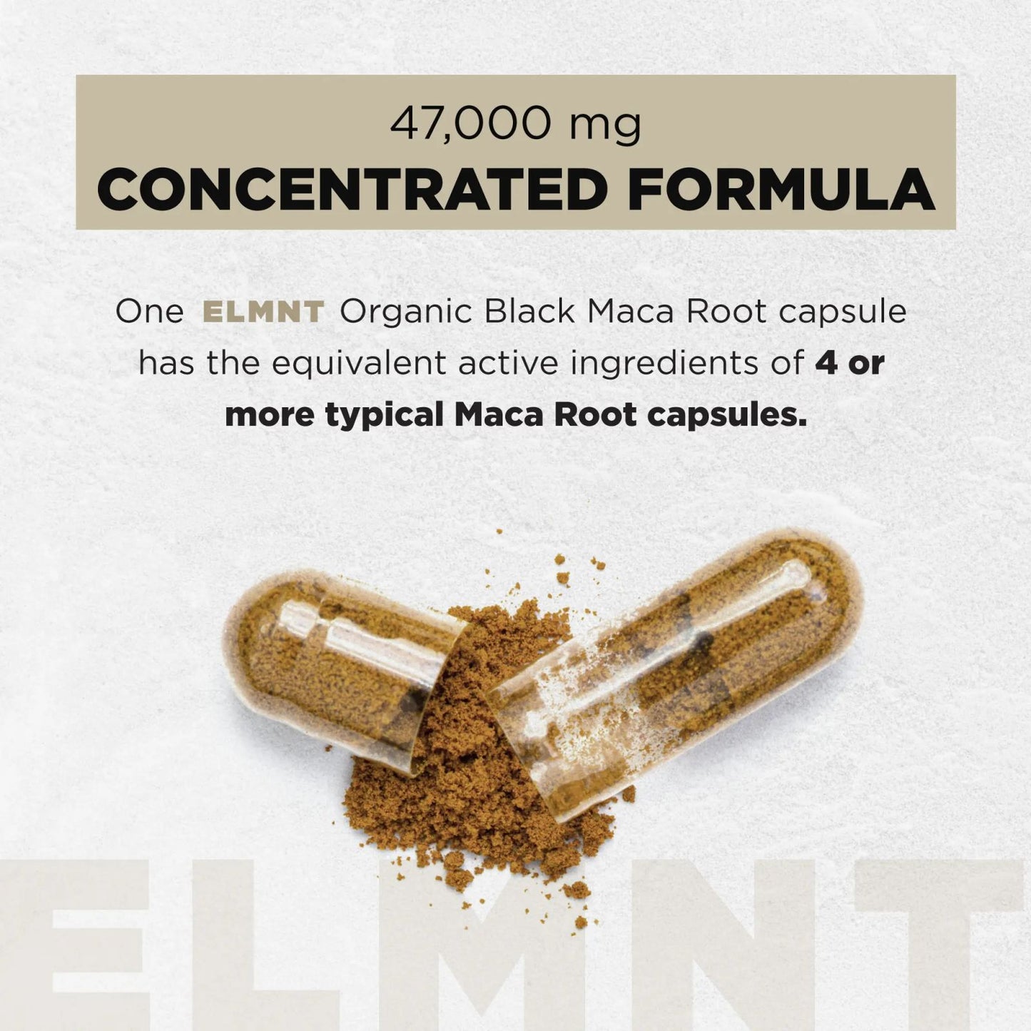 TERRA ELMNT Black Maca Root Supplement | Supports Energy, Stamina & Balance | Organic Maca with Ashwagandha Capsules image 3