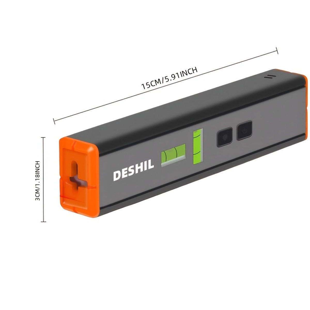 portable magnetic laser level multi purpose 15ft cross level image 2
