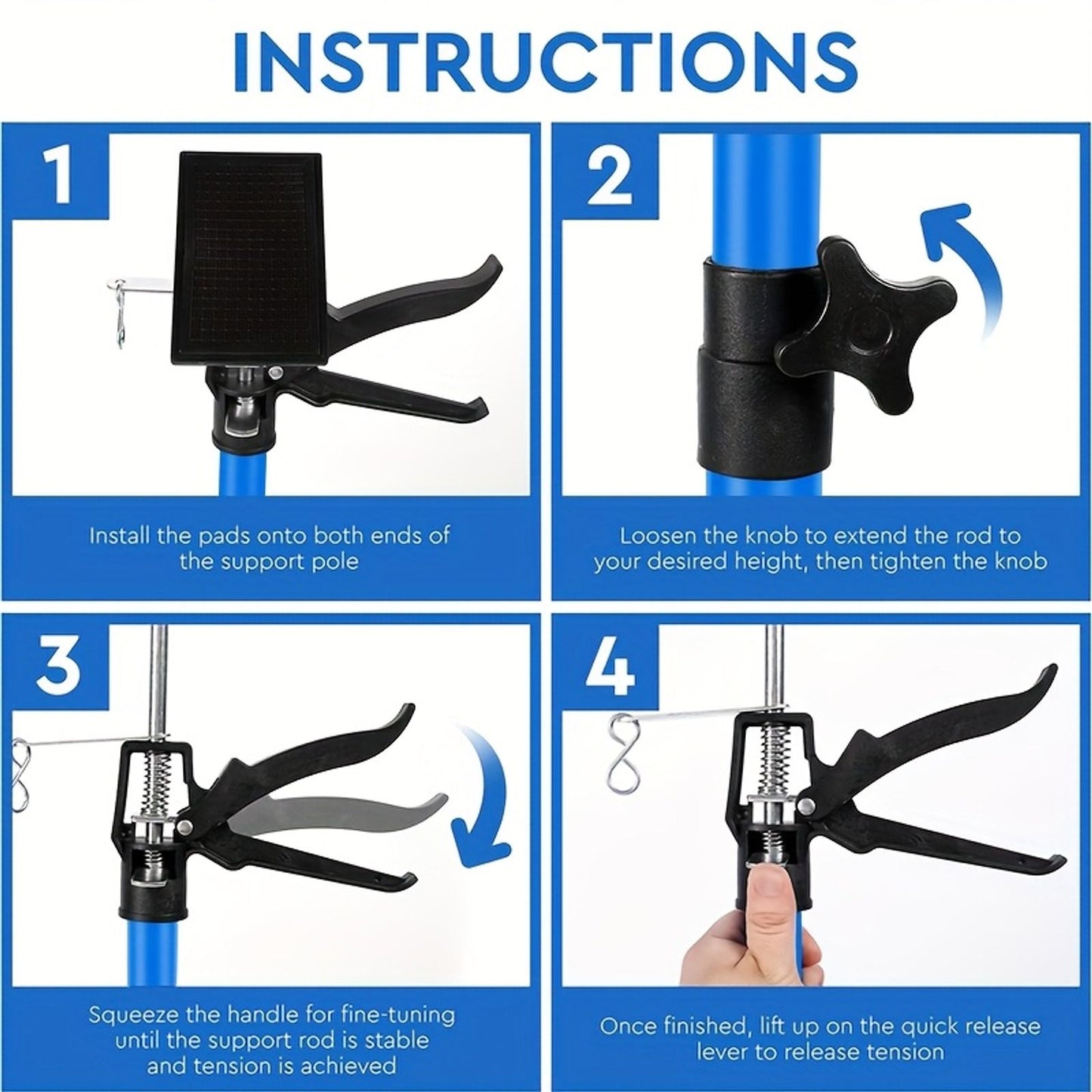 adjustable steel support rods manual lifting tool support image 6