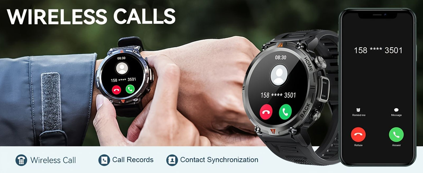mens outdoor sports watch waterproof grade ipx8 3atm image 2