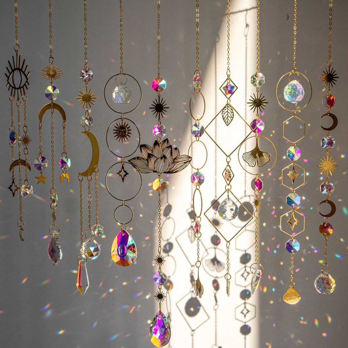 sun catchers 10pcs crystal suncatcher prism hanging kit