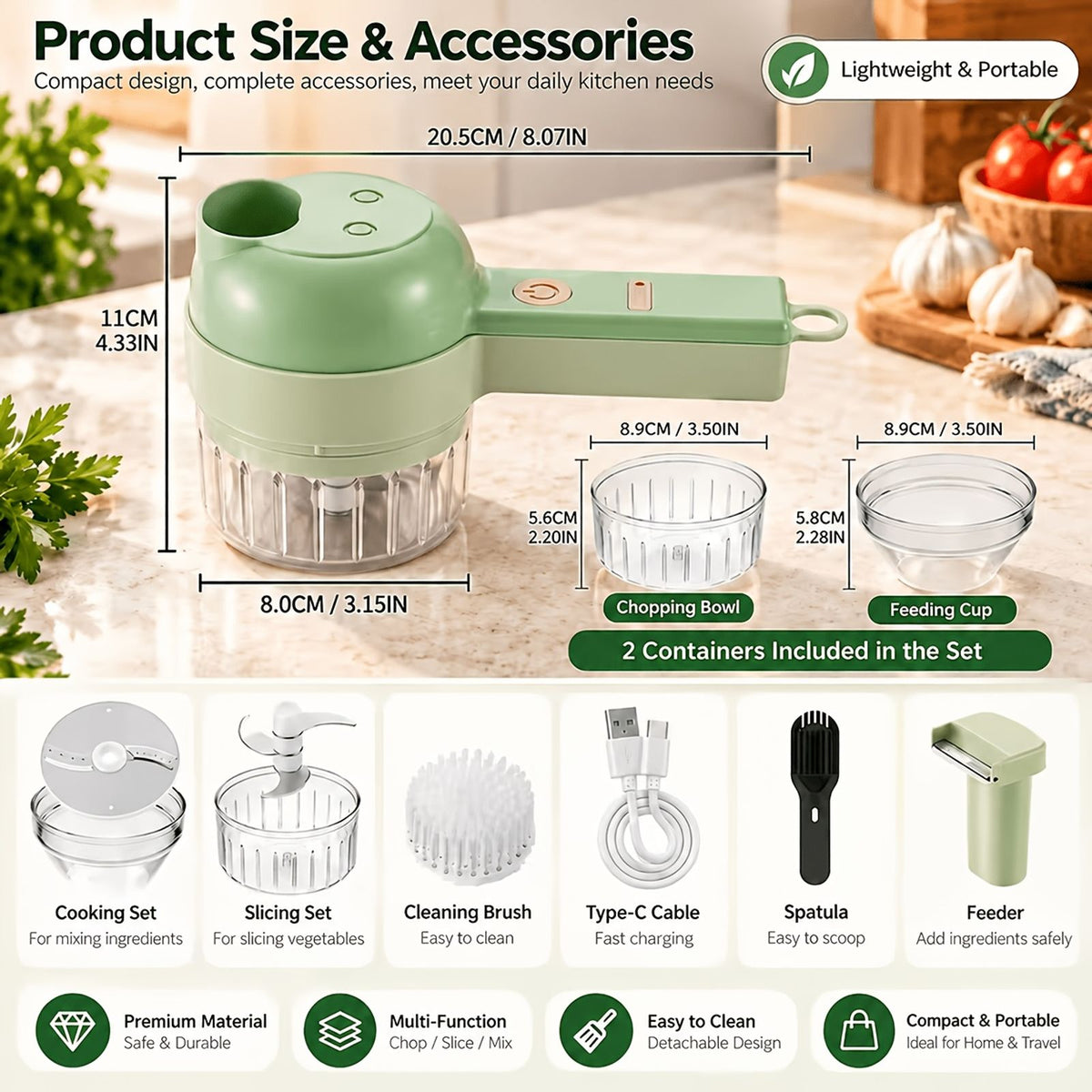 8 in 1 wireless electric vegetable peeler cutter image 8