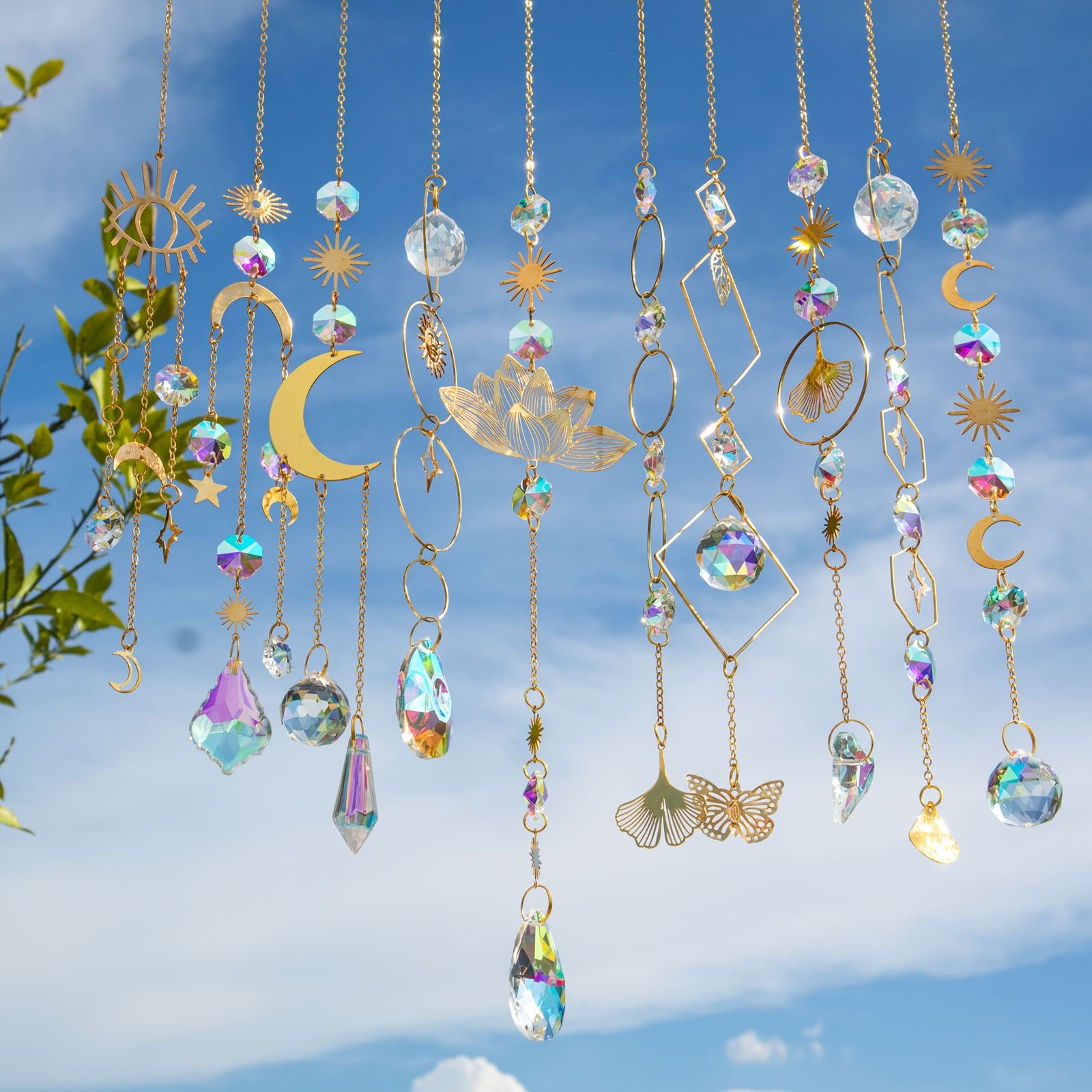 sun catchers 10pcs crystal suncatcher prism hanging kit image 2