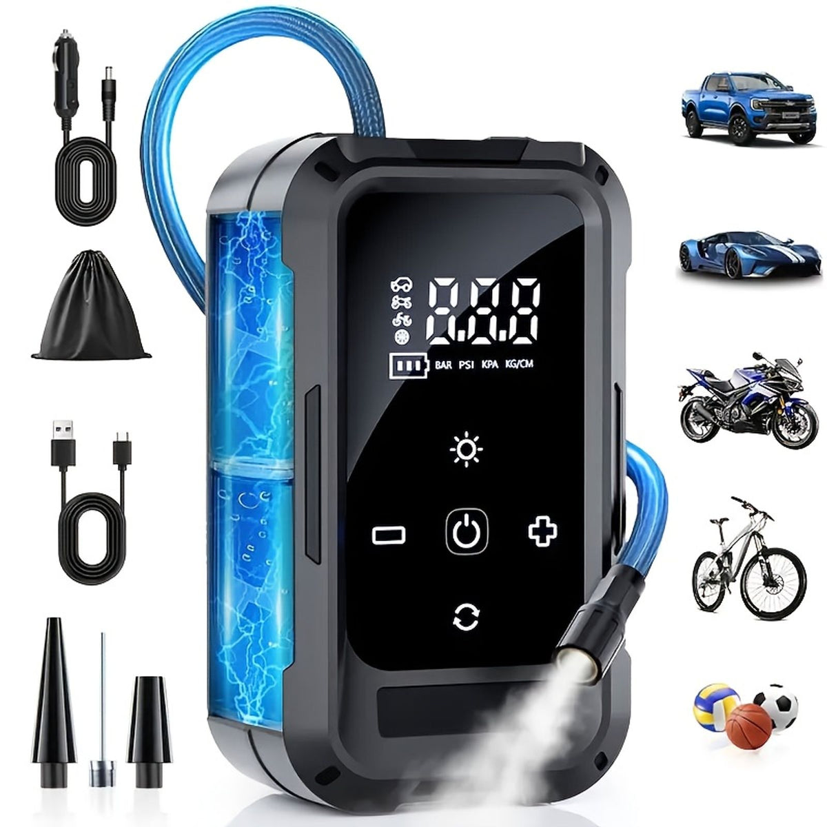 tire inflator portable air compressor car tire inflator image 8