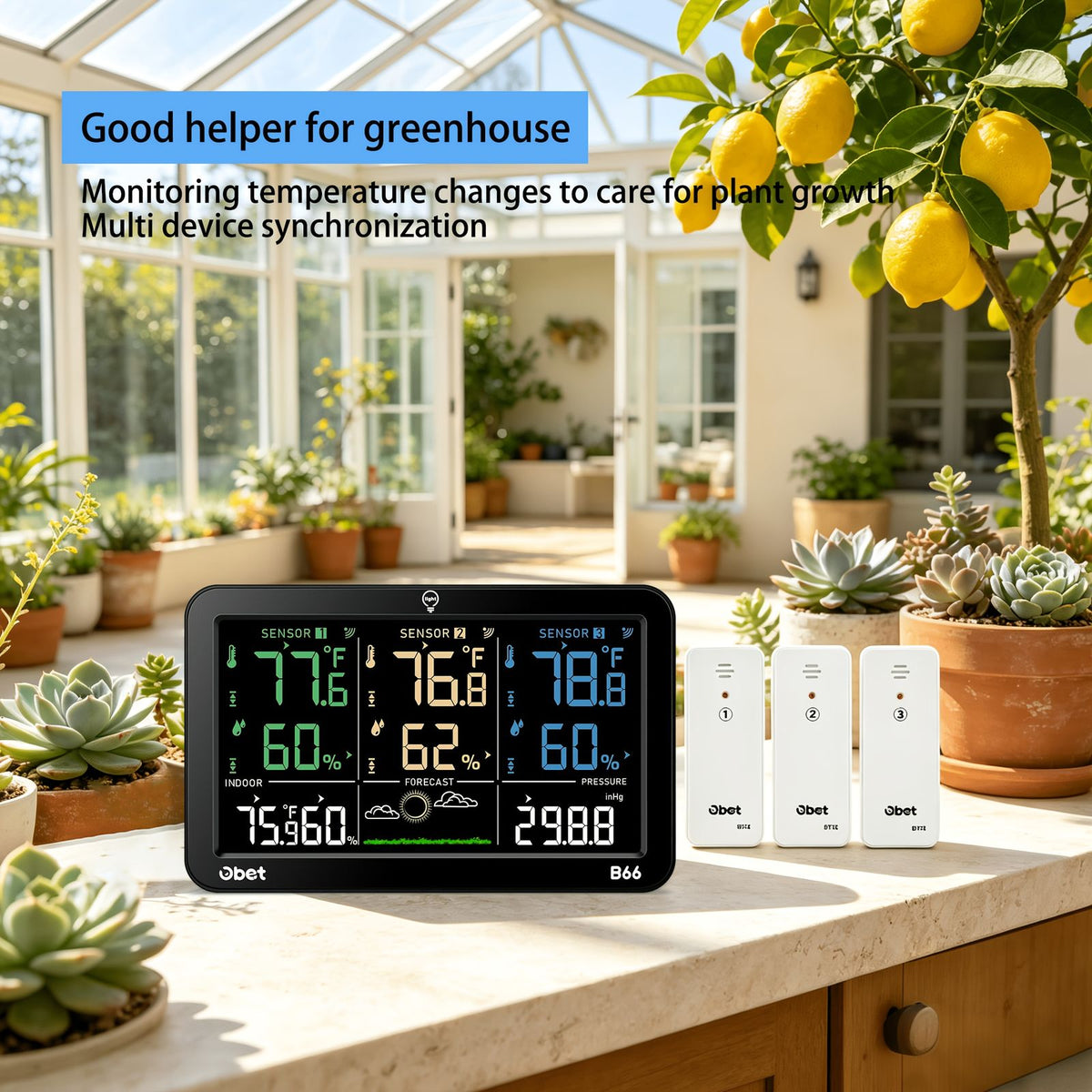 wireless weather station 3 remote outdoor sensors image 4