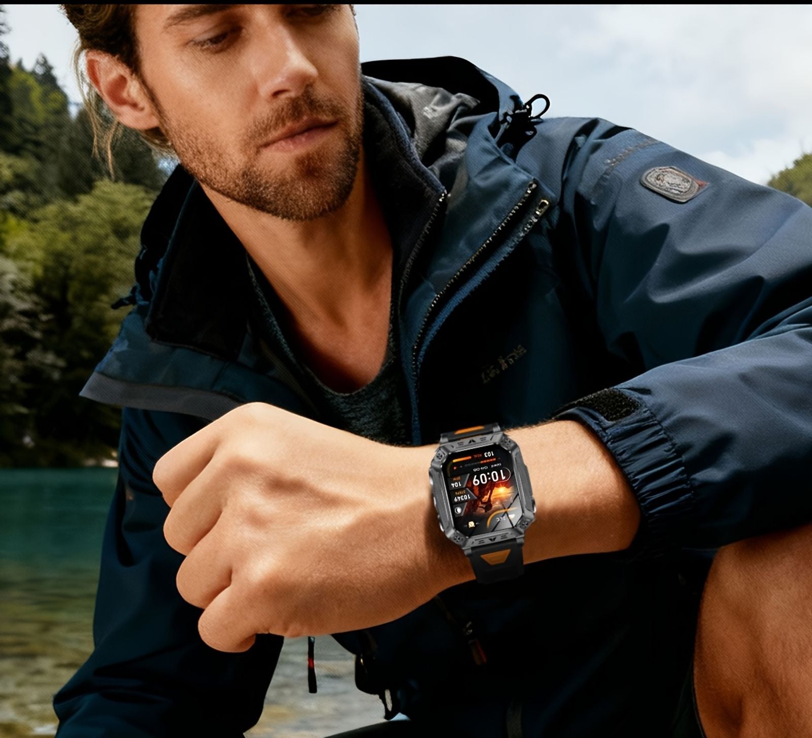 2026 multifunctional fitness mens smart watch 1400mah large image 4