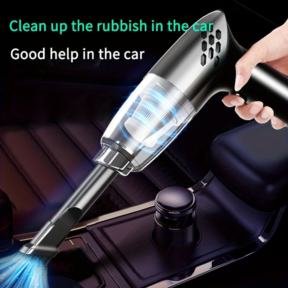 12v 5100pa hand held car vacuum cleaner super strong suction image 15