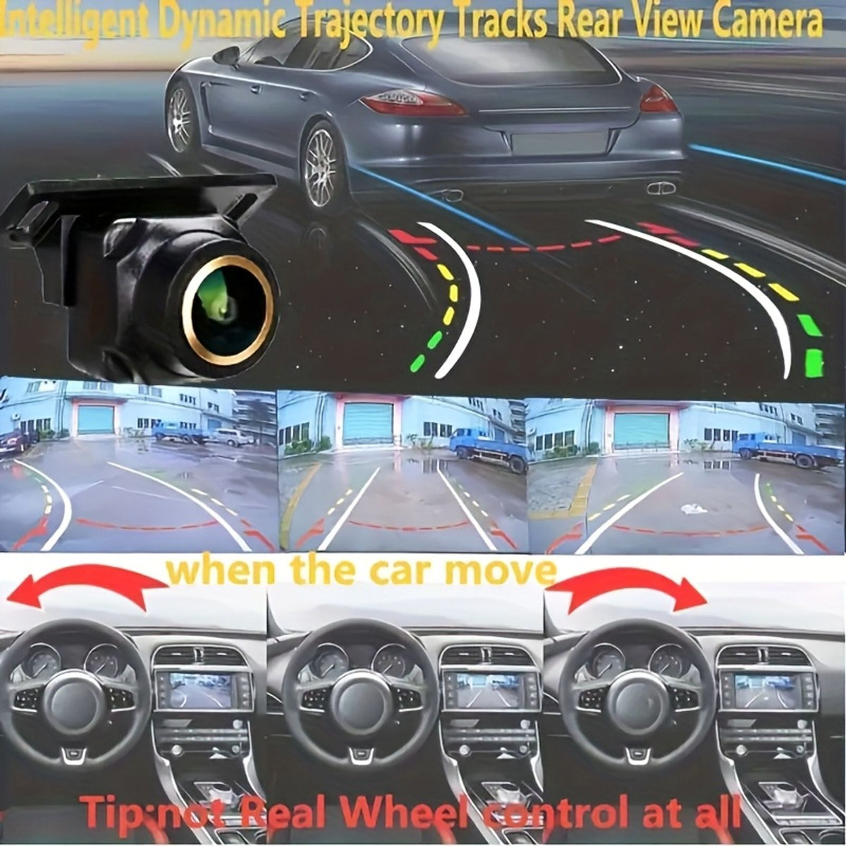backup camera dynamic trajectory guide lines image 2