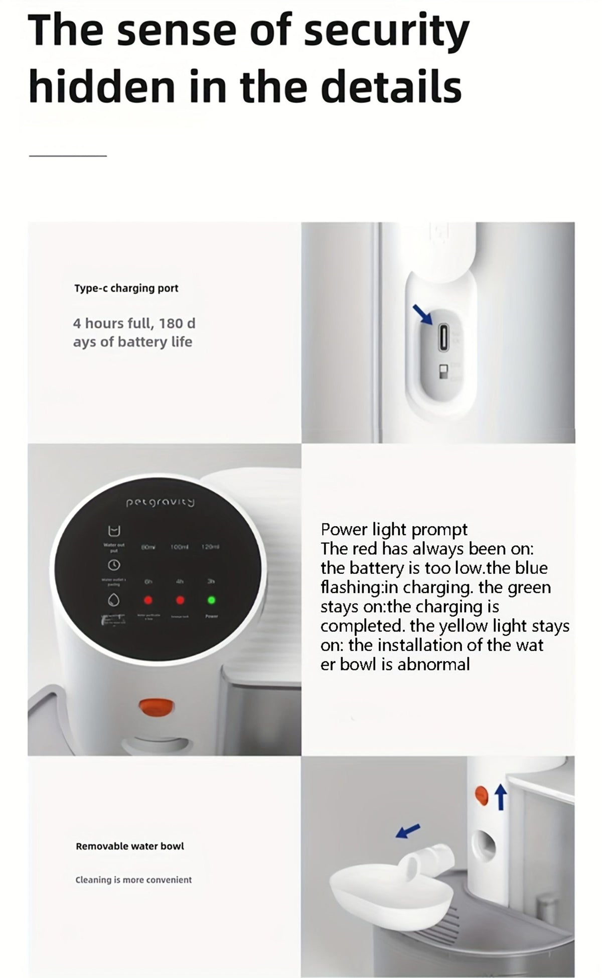 smart automatic cat water dispenser large capacity image 2