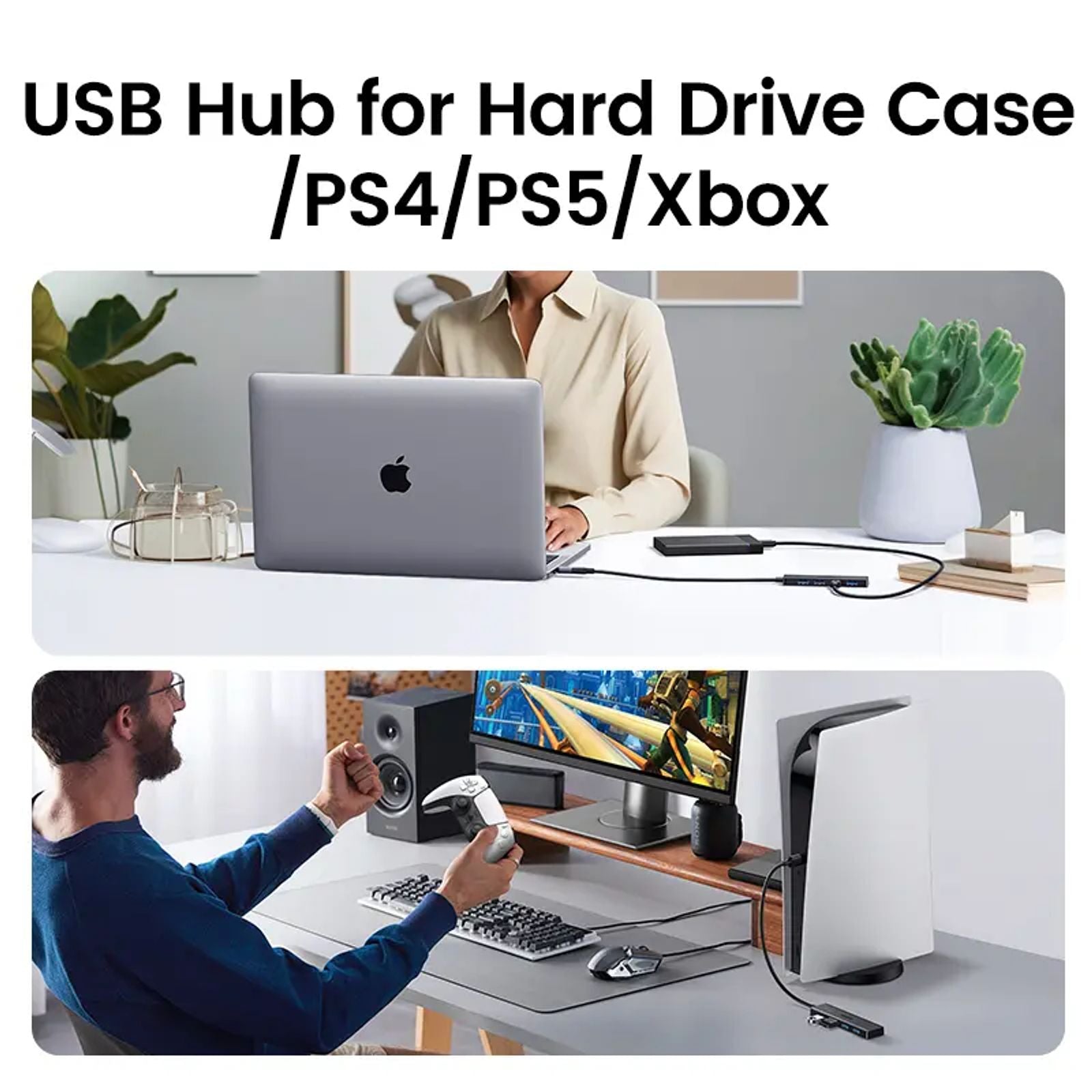 UGREEN 5Gbps USB 3.0 Hub, 4 Ports USB A/USB C Splitter, Ultra-Slim Design, Compatible with PS5, Xbox, Mouse, TikTokShopBacktoSchoolKeyboard, Flash Drive,DealsForYouDays image 5