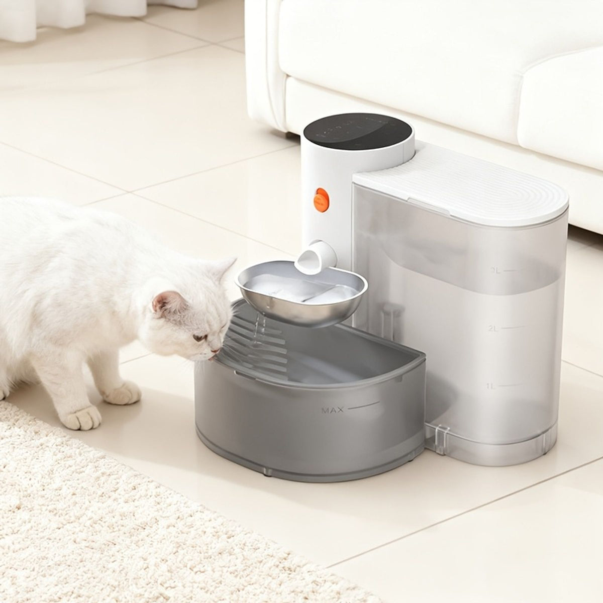 smart automatic cat water dispenser large capacity