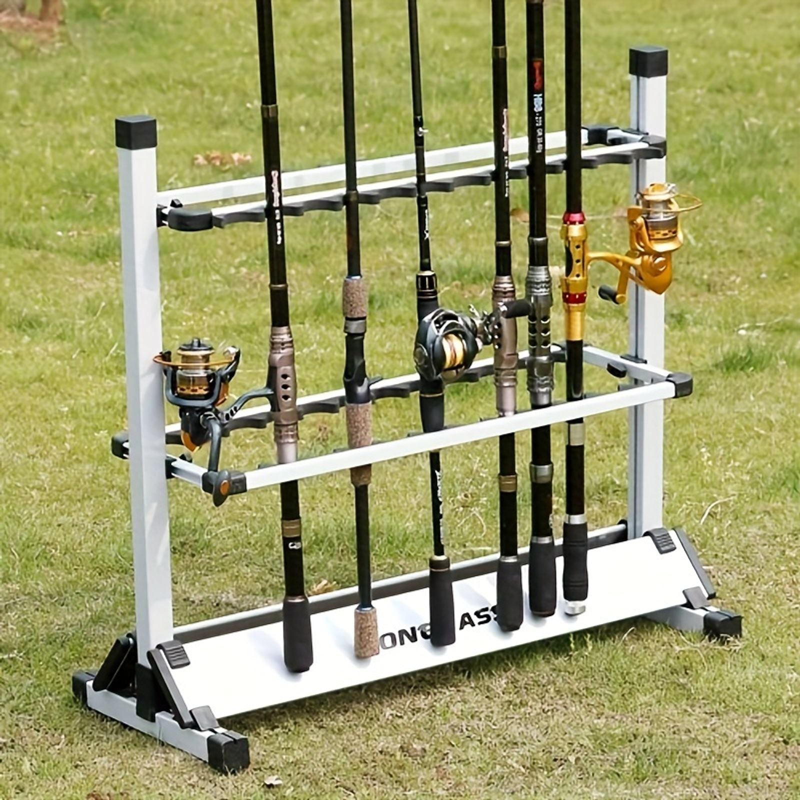 portable fishing rod holder made metal aluminum alloy image 3