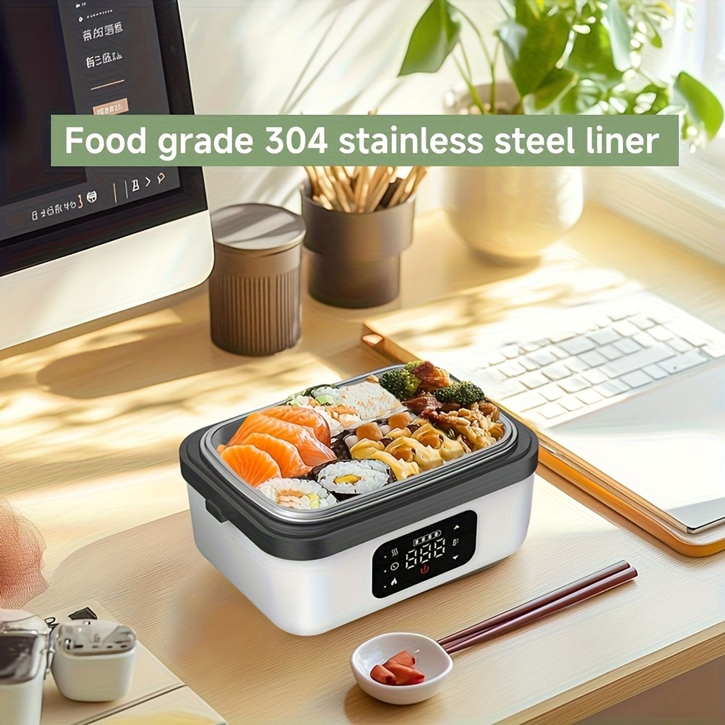 portable lunch box 8000mah rechargeable image 3