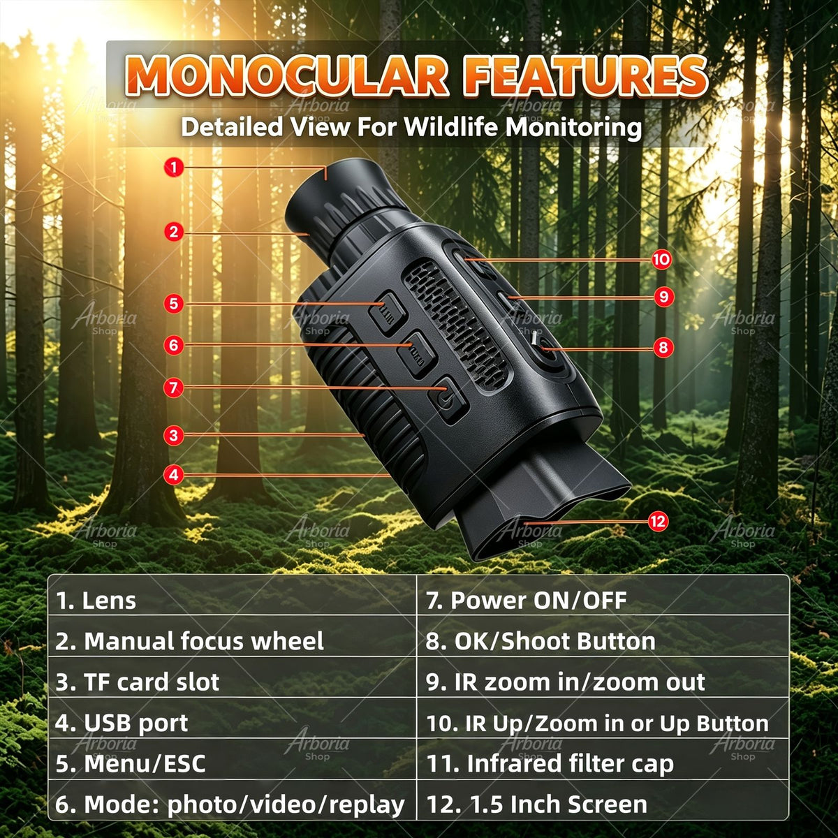 digital viewer infrared monocular 4k image 3
