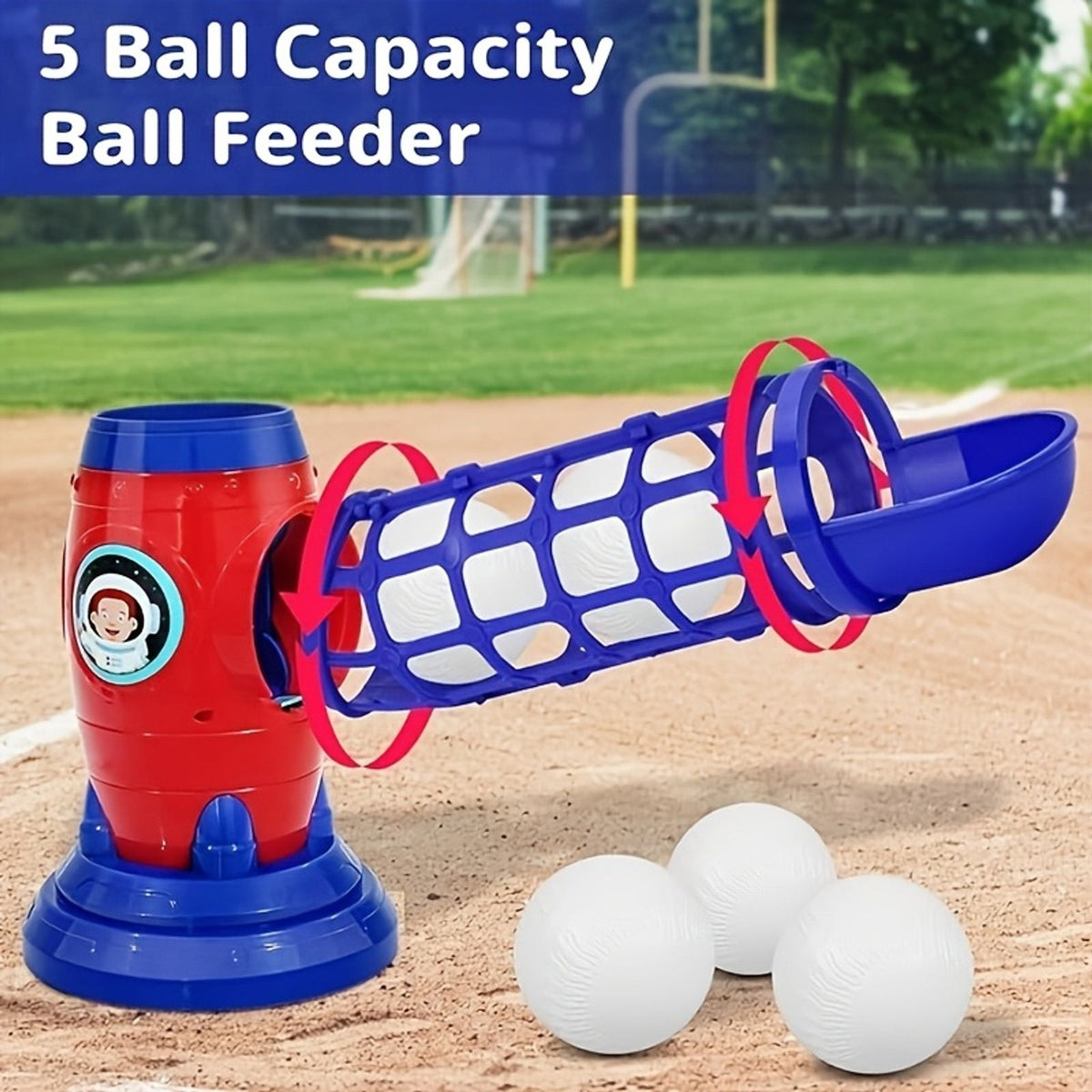 fully automatic childrens baseball machine plastic baseball image 6