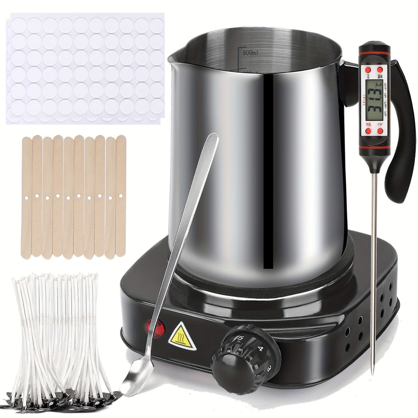 complete diy candle making kit electric wax melter