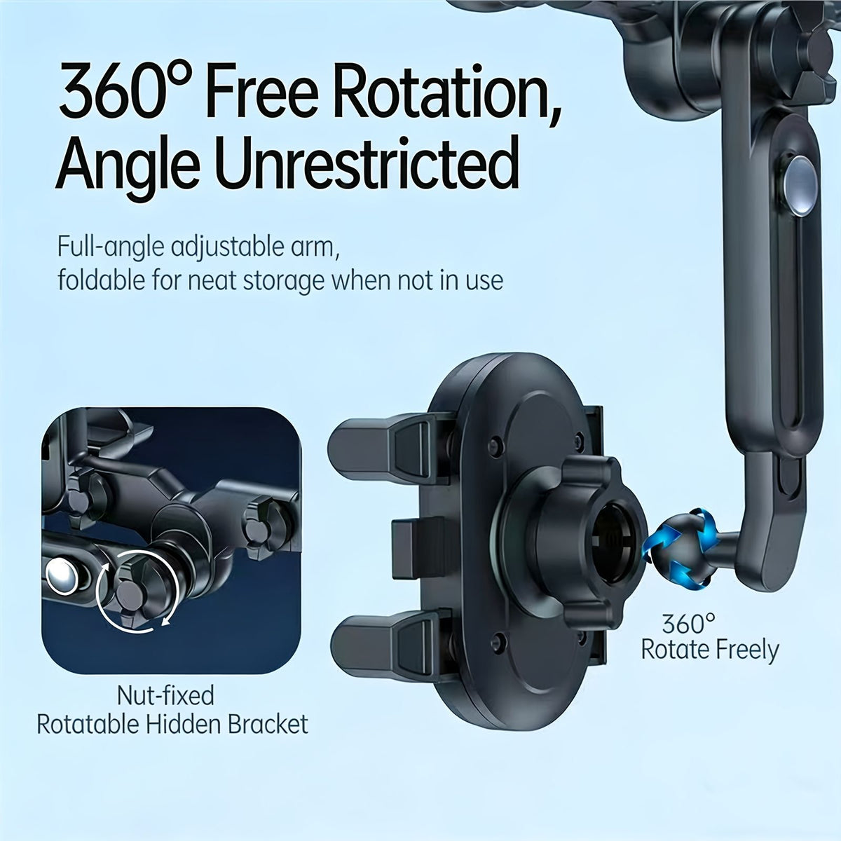 3 in 1 car phone holder car mobile phone stand vent slot image 4