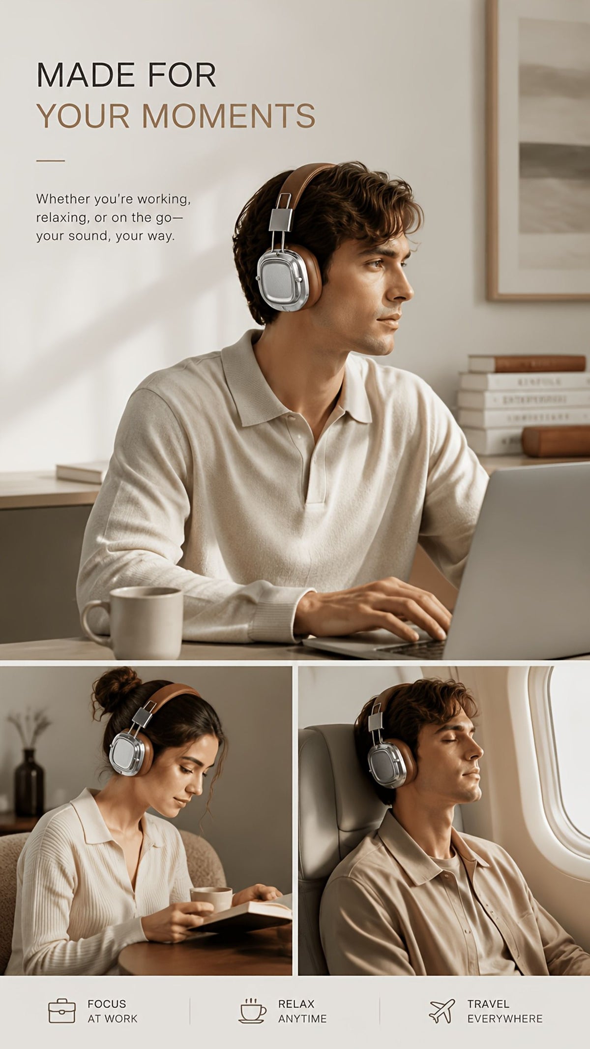 ada dud 2026 retro wireless earphones fashionable headphones image 4