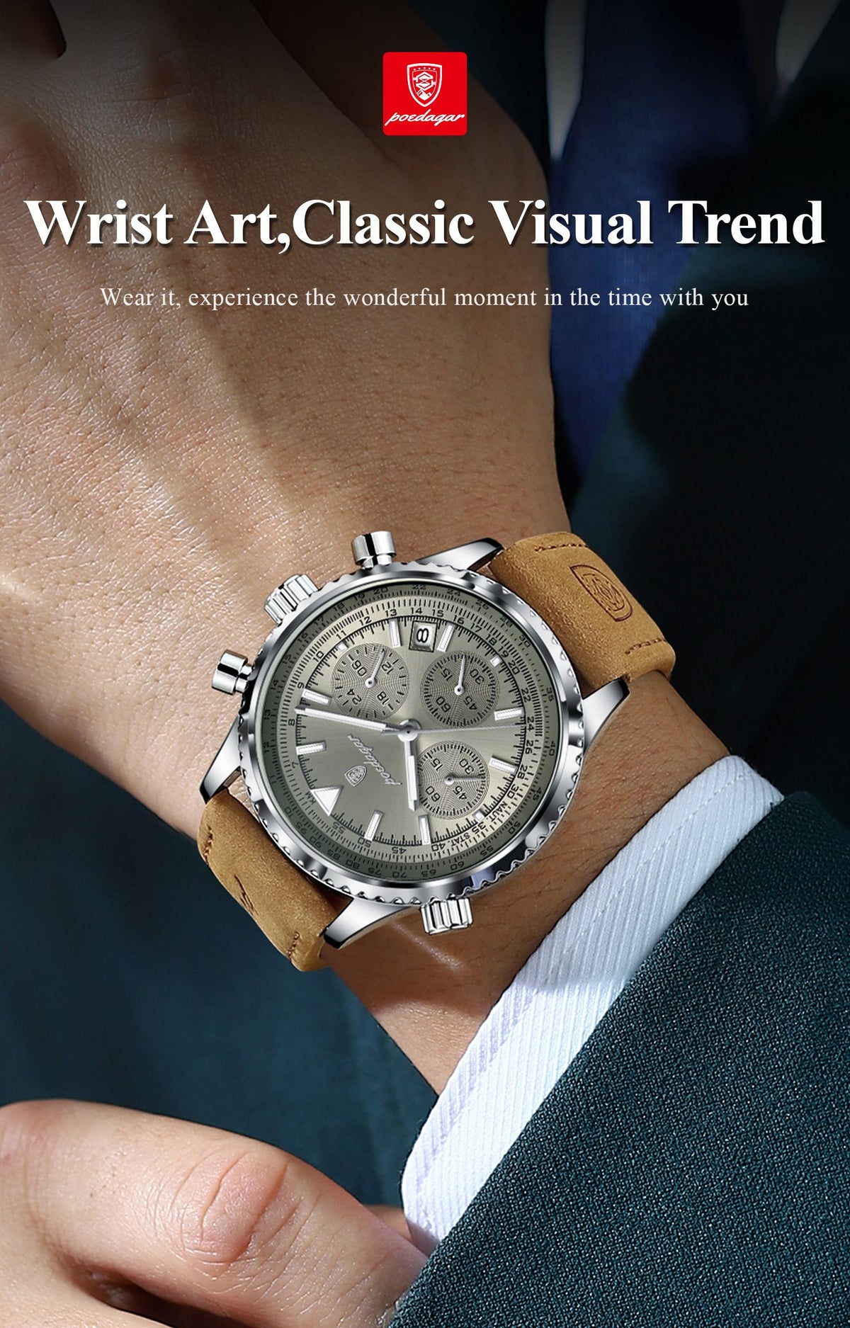 luxury business calendar chronograph multi image 12