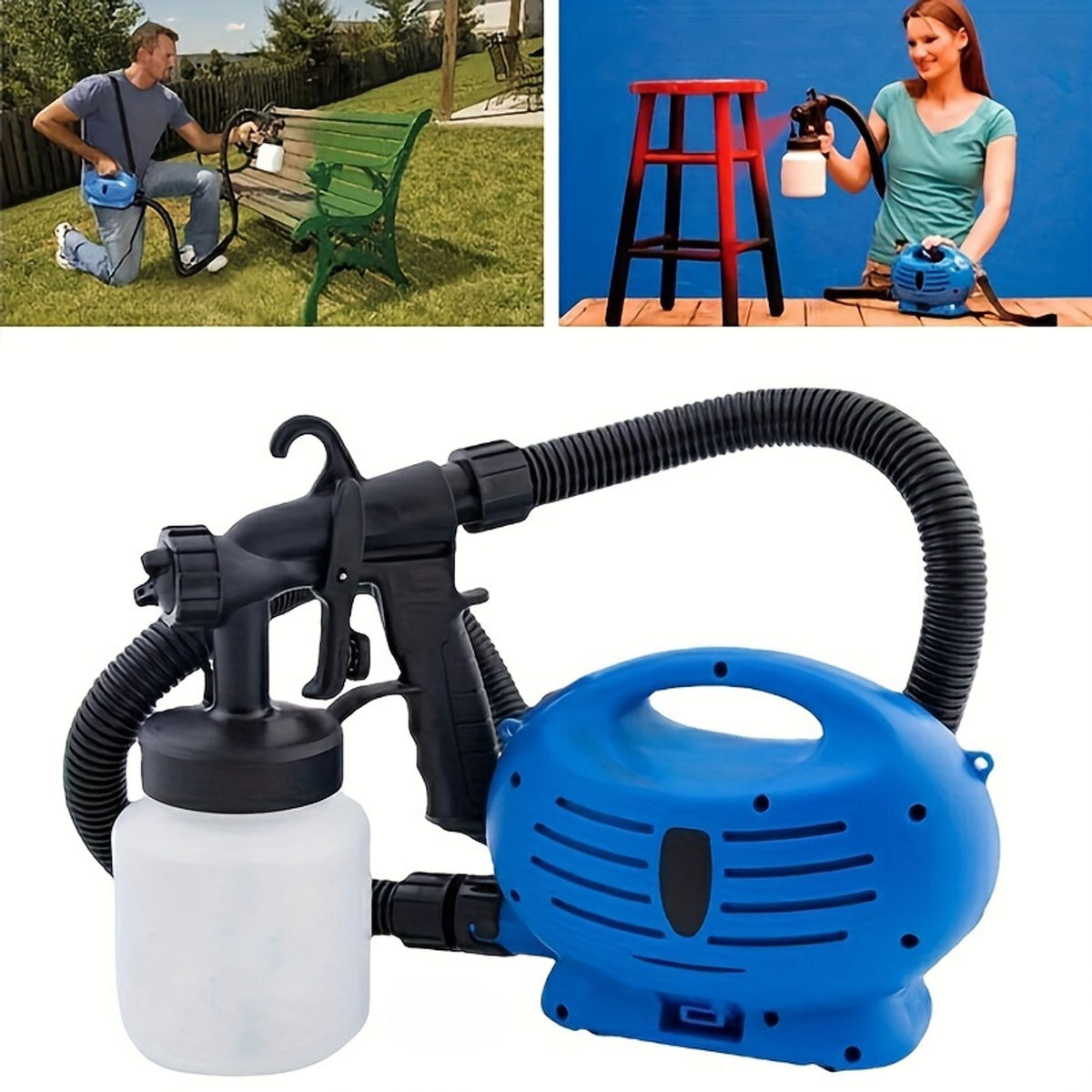 1 set hvlp paint sprayer painter handheld 800ml 650w image 4