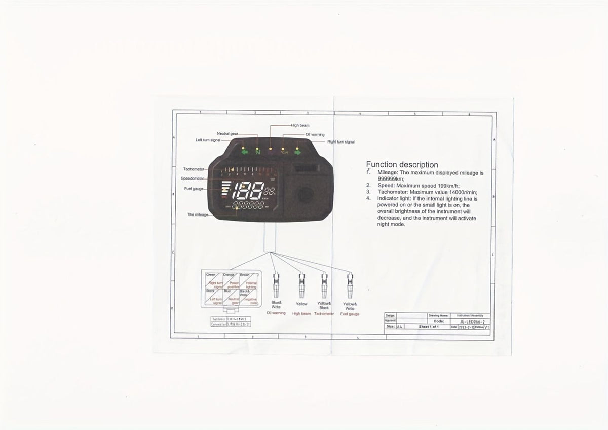 motorcycle speedometer numbers instrument cluster without image 6