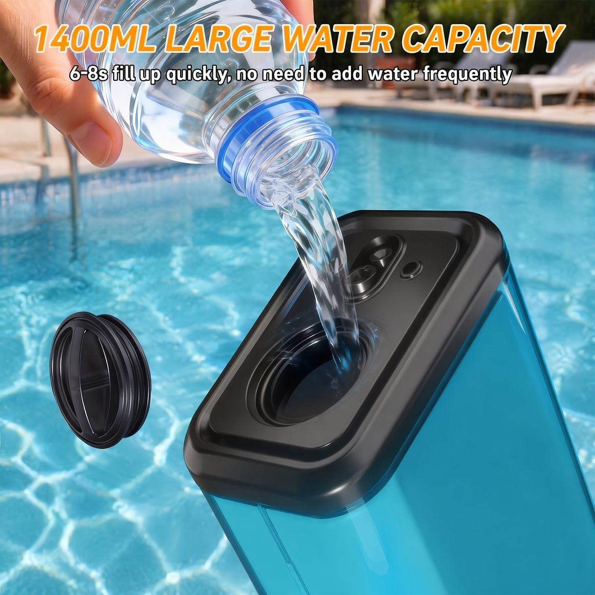 self electric water gun pulsating water gun led image 2