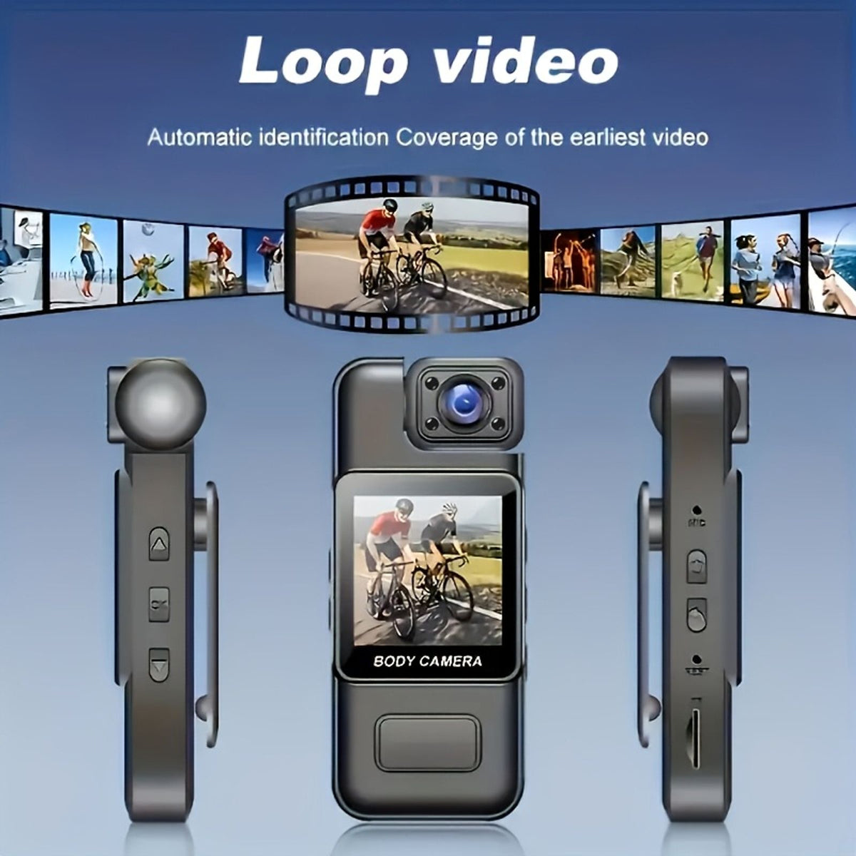 1pc 1080p recorder 1000mah rechargeable battery image 4