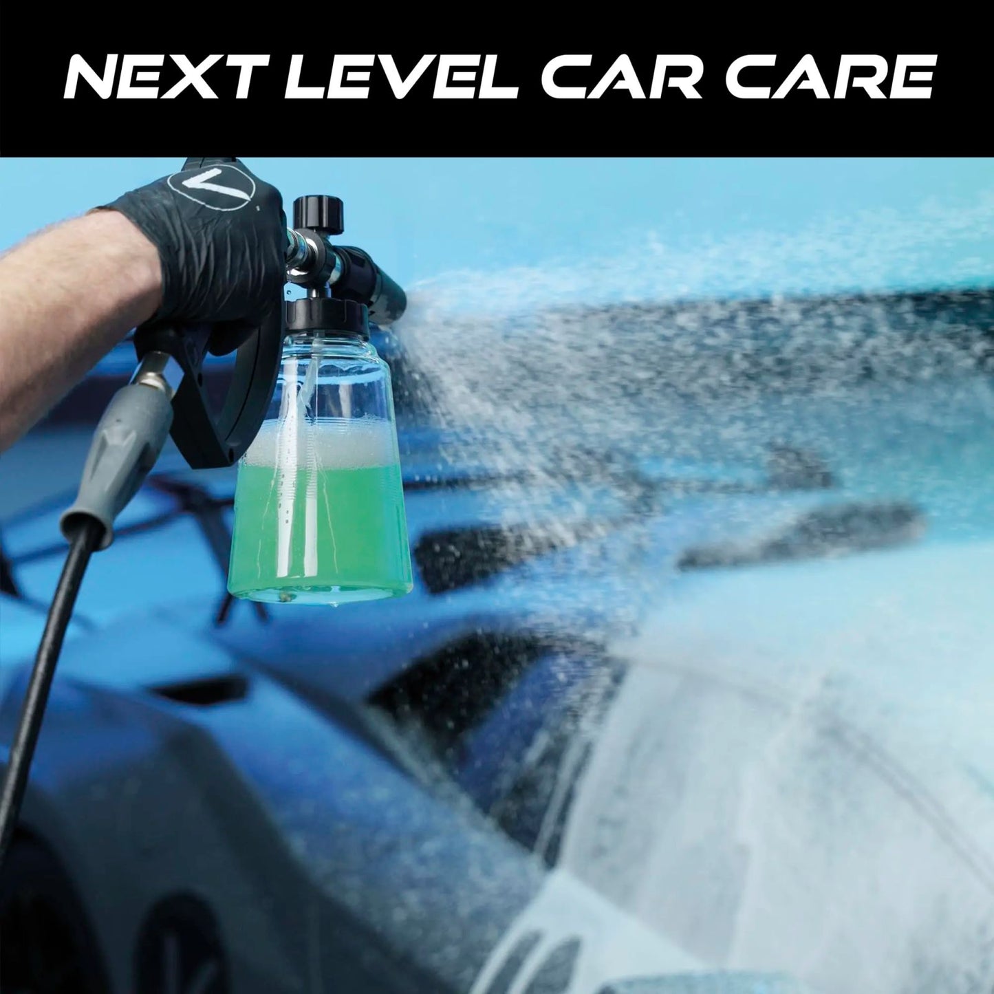 VIKING Professional Foam Cannon for Car, Adjustable Spray Nozzle, 1.1 Liter Soap Canister, 1/4" Quick Connect Plug for Pressure Washer and Car Detailing Kit image 2