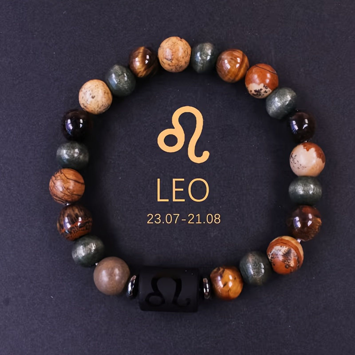 1pc 12 constellations bracelet natural stone beaded bracelet image 6