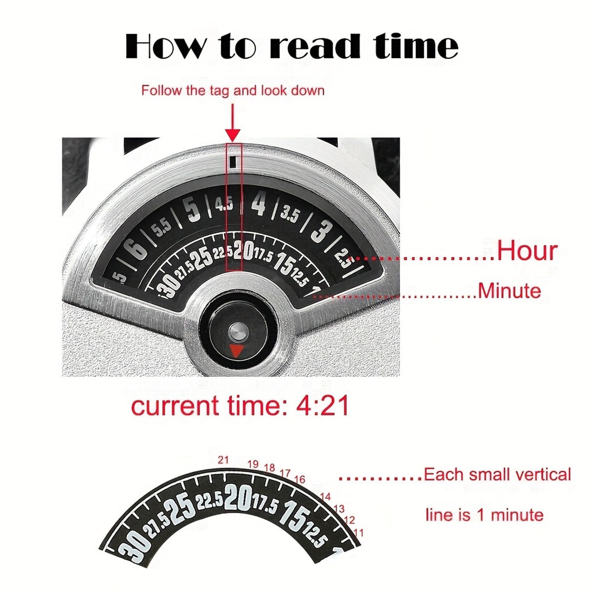 unisex quartz watch unique image 2