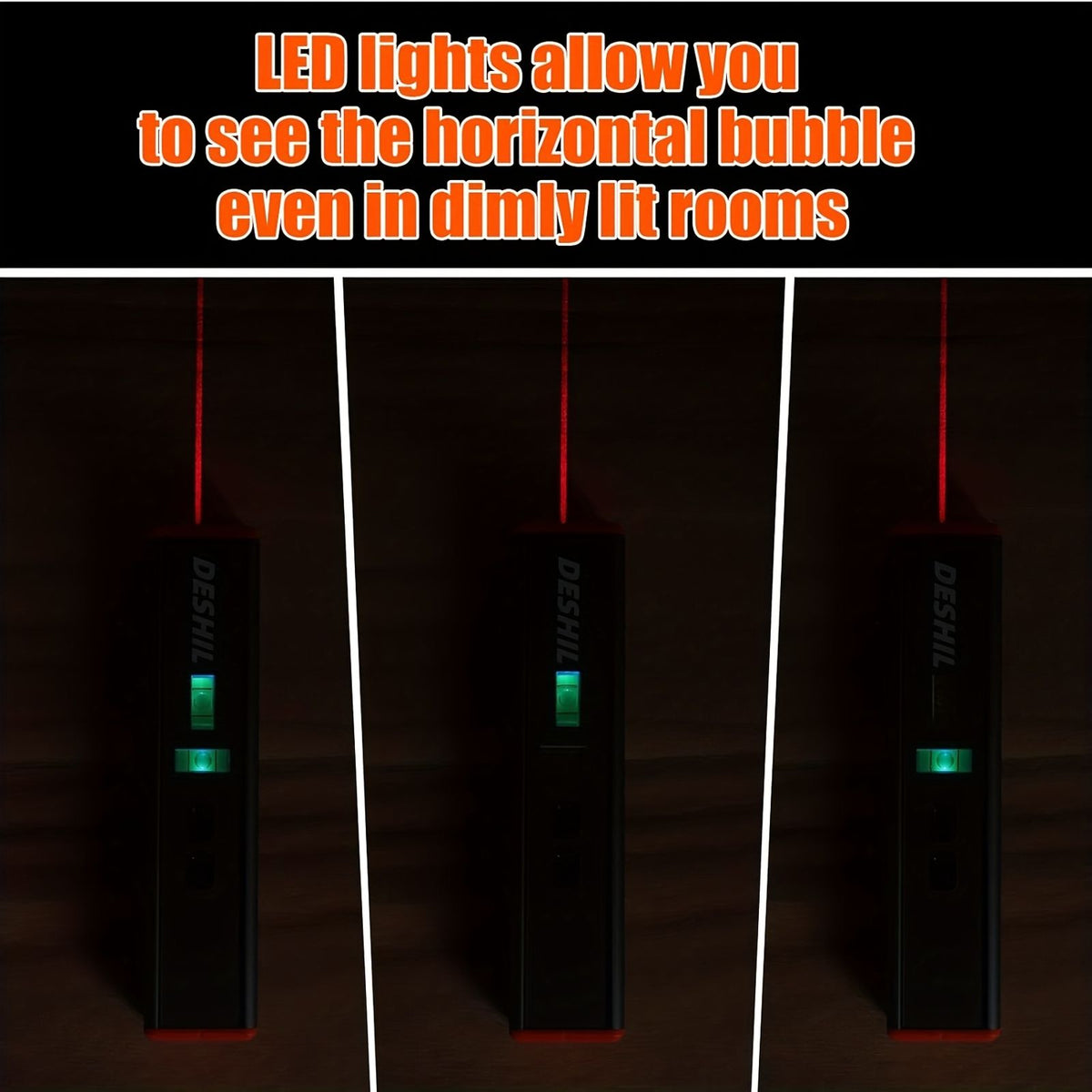 portable magnetic laser level multi purpose 15ft cross level image 9