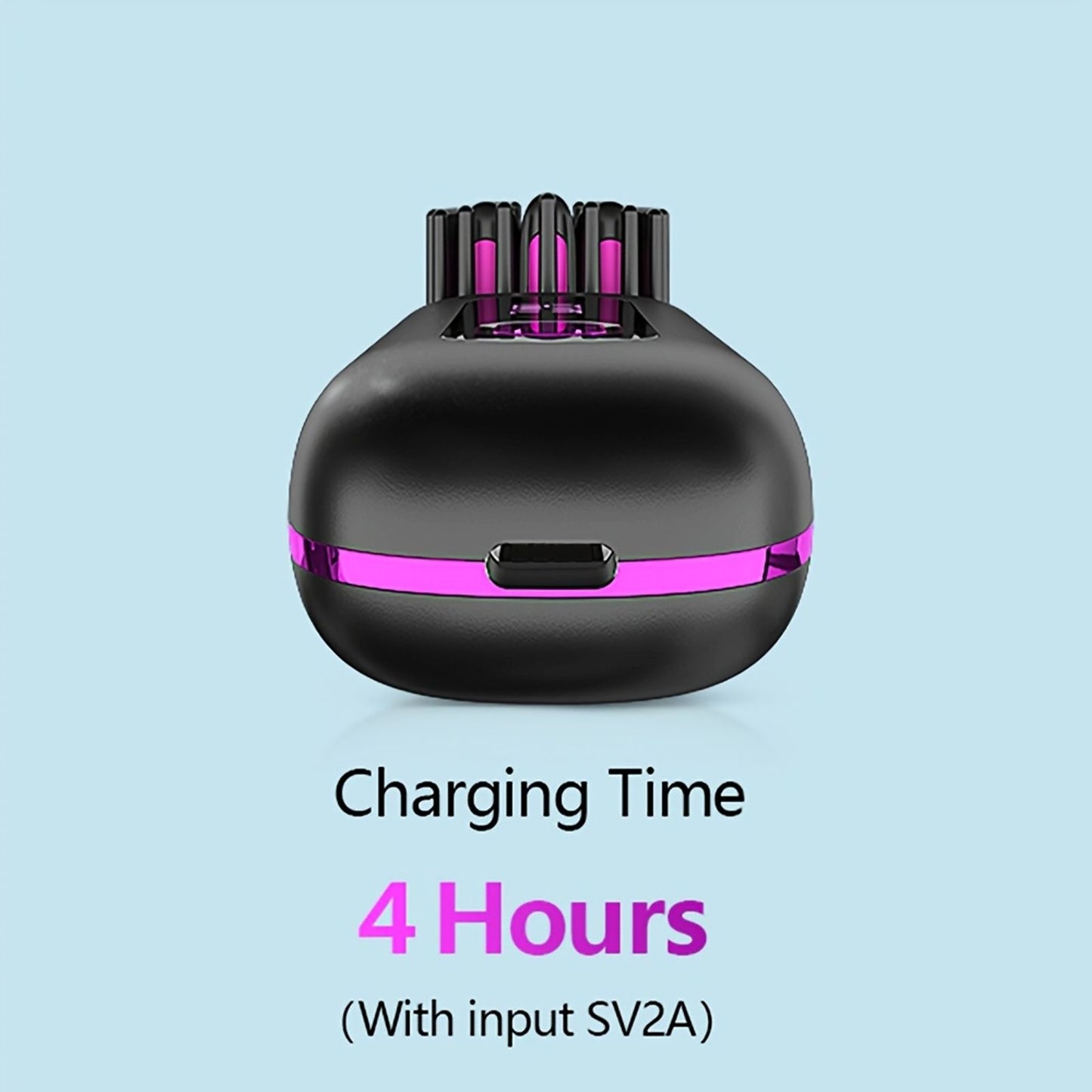 cordless hair straightener brush rapid heating hot comb hair image 9
