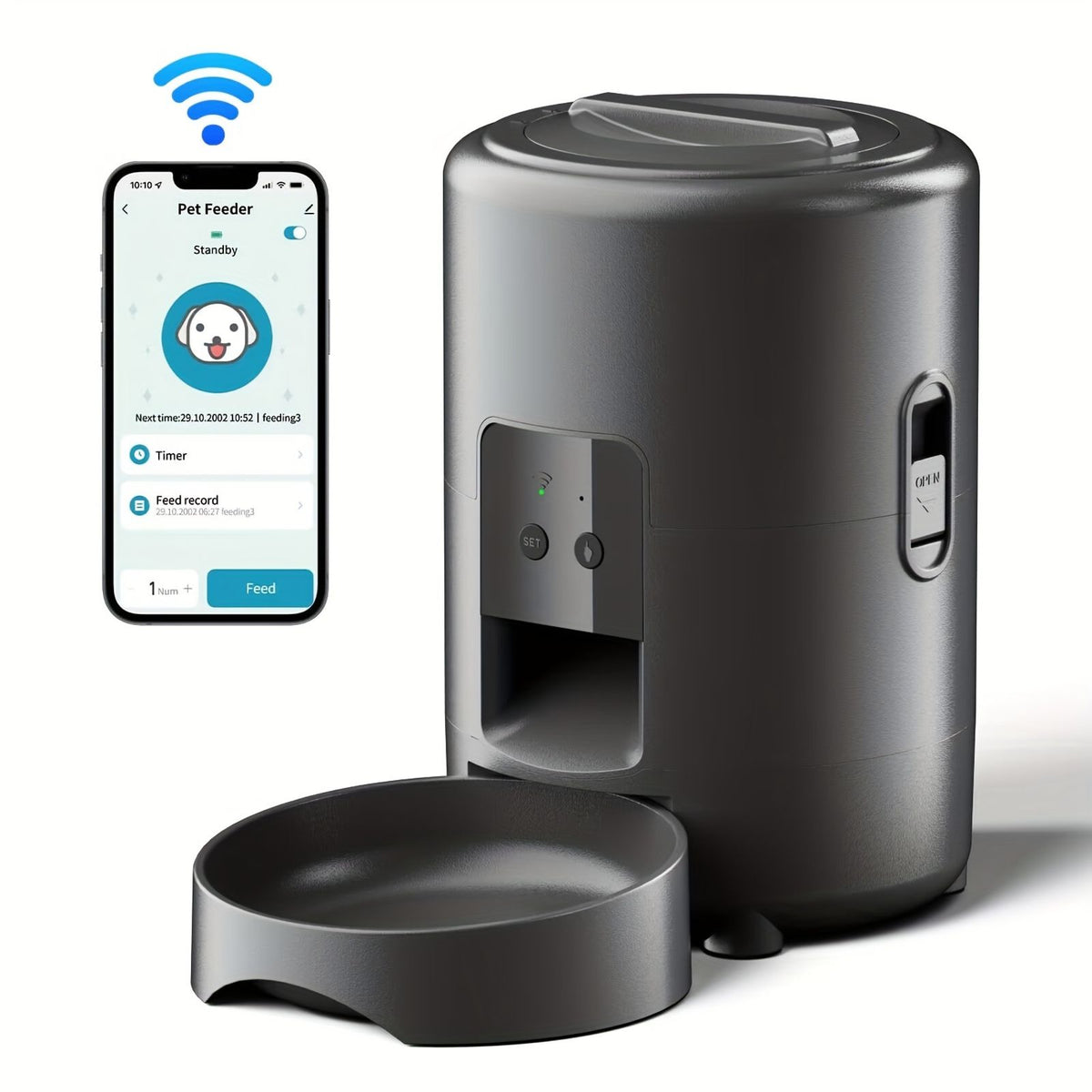smart 2l pet feeder app wi fi enabled remote control