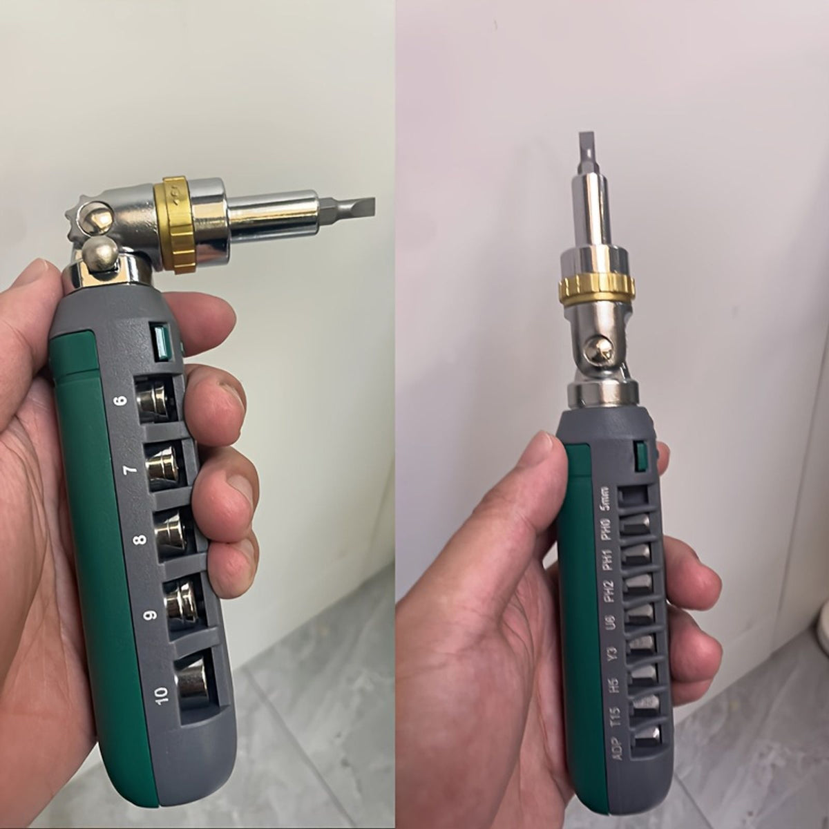15pcs ratchet screwdriver set repair tools home renovation image 10